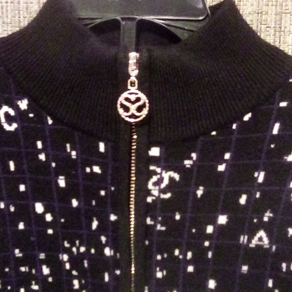 Coco Chanel Neige Logo knit Dress Multicolor